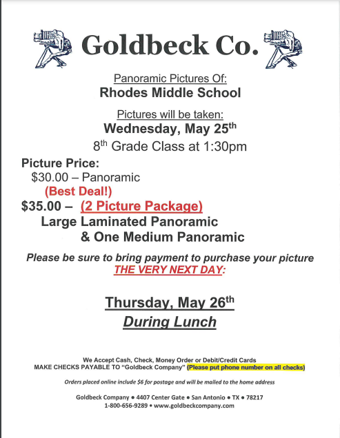 8th Grade Panoramic Picture Flyer