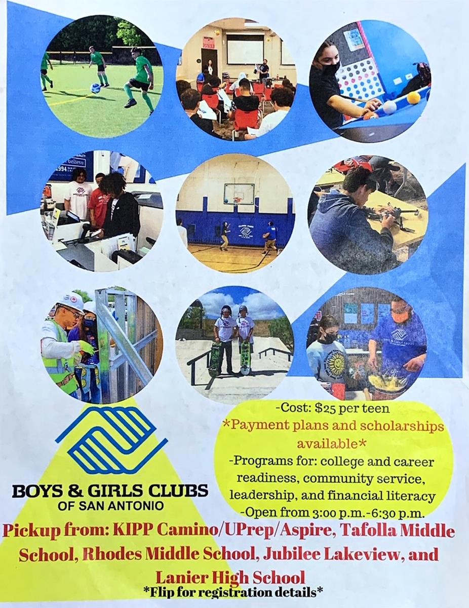Boys & Girls Club Flyer