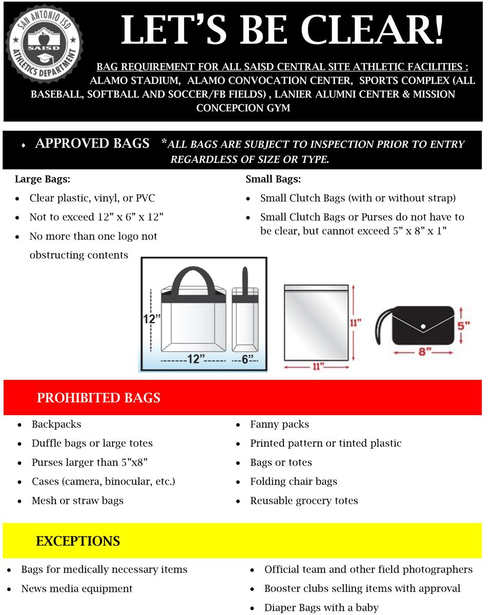Flyer on new bag requirements