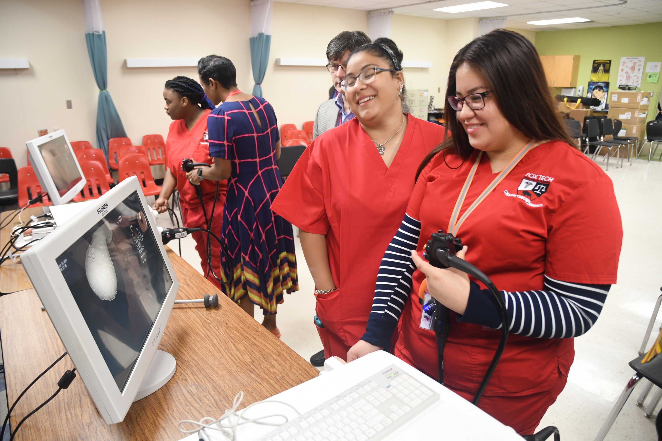 H Tech nursing students