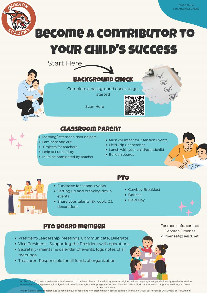 Become a contributor to your child's success