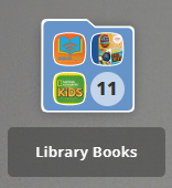 Image of library books icon