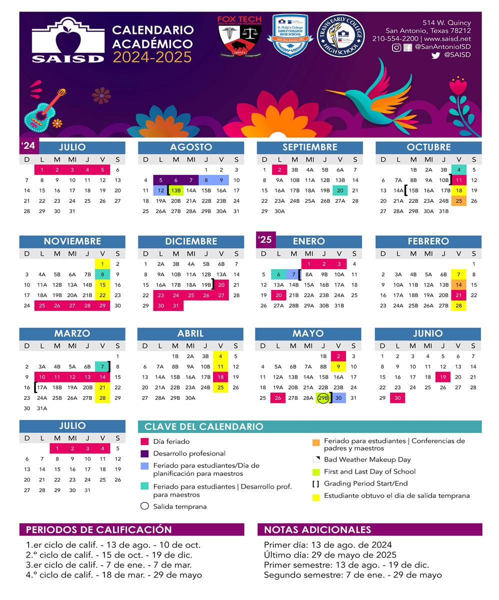 Calendar Spanish