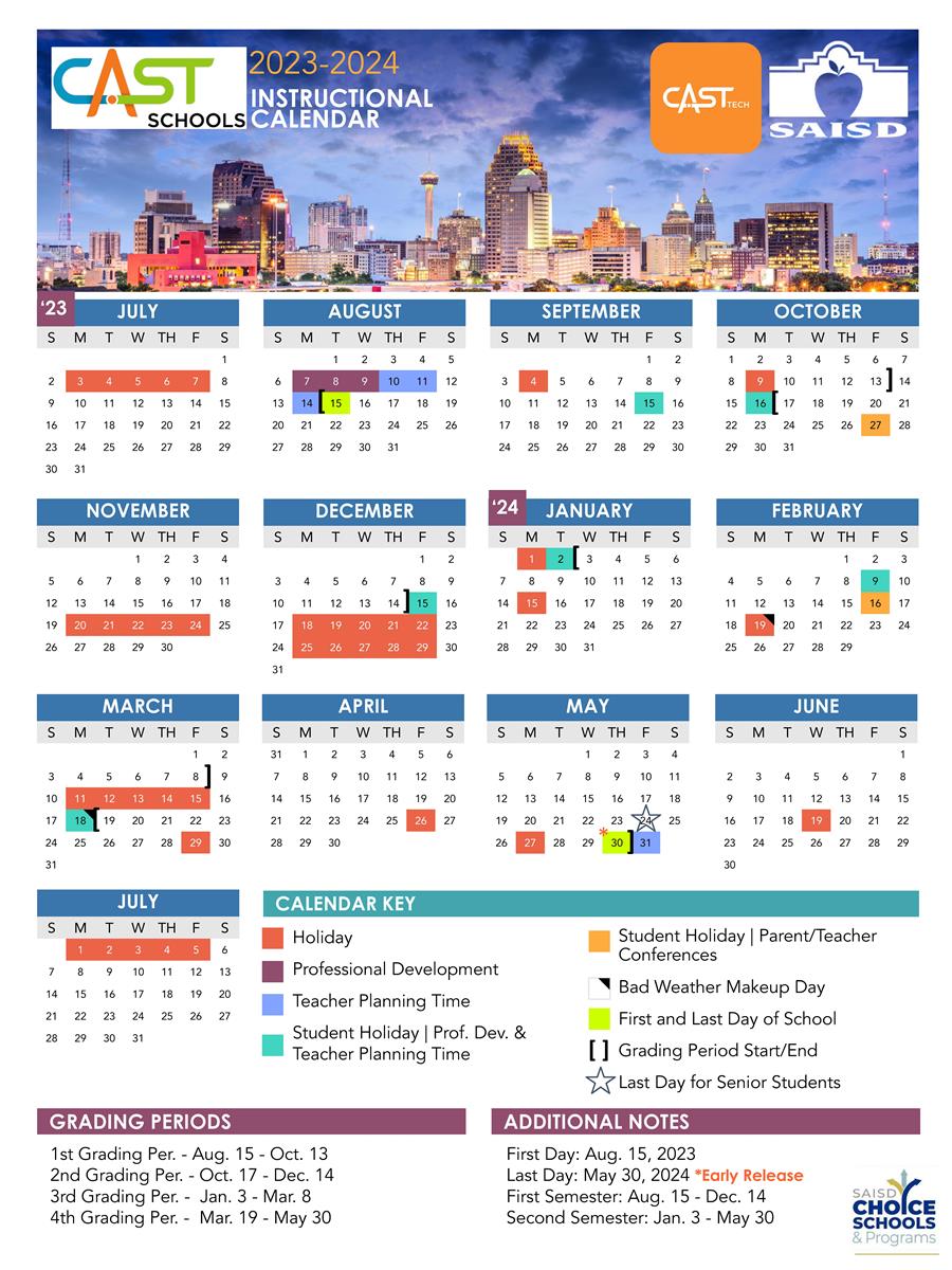 CAST School Instructional Calendar