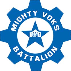 Mighty Voks battalion logo