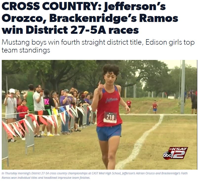 Cross Country news article